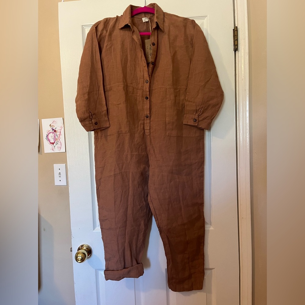 The Simple Folk Noor Cinnamon Jumpsuit